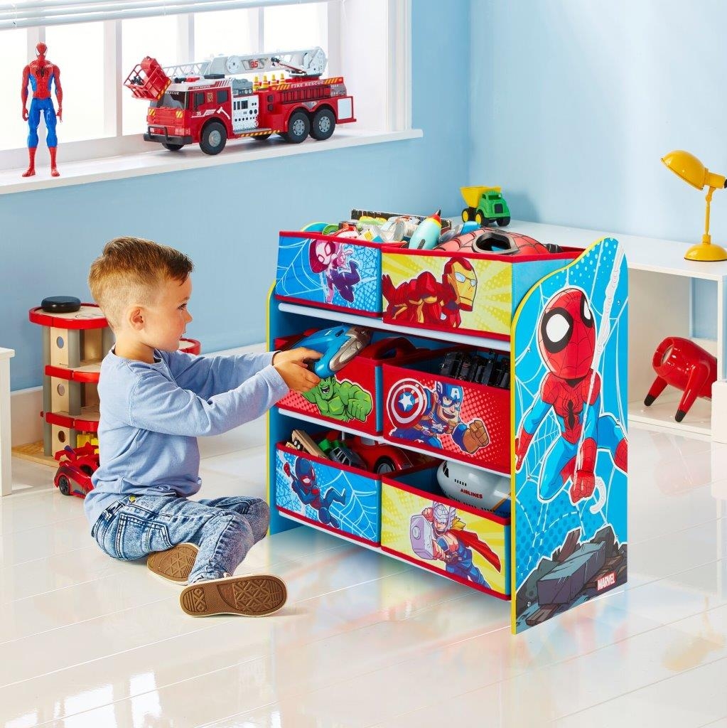 Scaffale Portagiochi Marvel Super Heroes Spiderman Avengers - MammacheShop