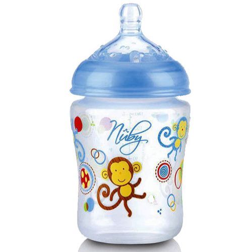 Nuby Biberon Anticolica 180 ml Con 5 Sacchettini Zero Aria