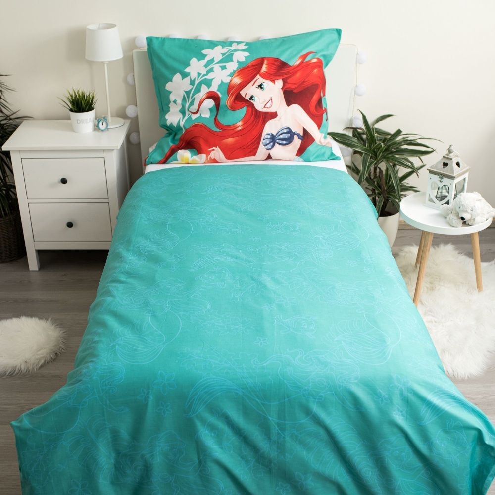 Parure copripiumino Principesse Disney Ariel letto singolo Double Face -  MammacheShop