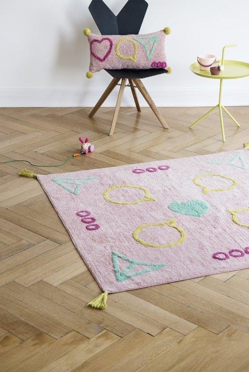 Tappeto quadrato cameretta bimba con Nappine 150x150cm - MammacheShop