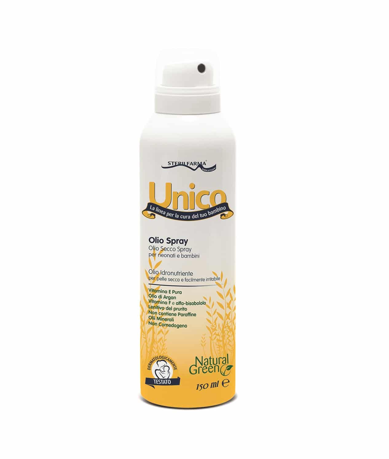 Unico-Baby-oil-secco-spray-150ml-Sterilfarma