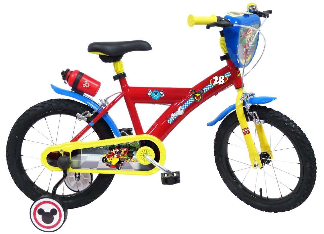 Bicicleta #12 De Mickey Mouse Negra Con Rojo (115765) | Jugueterías TOYS
