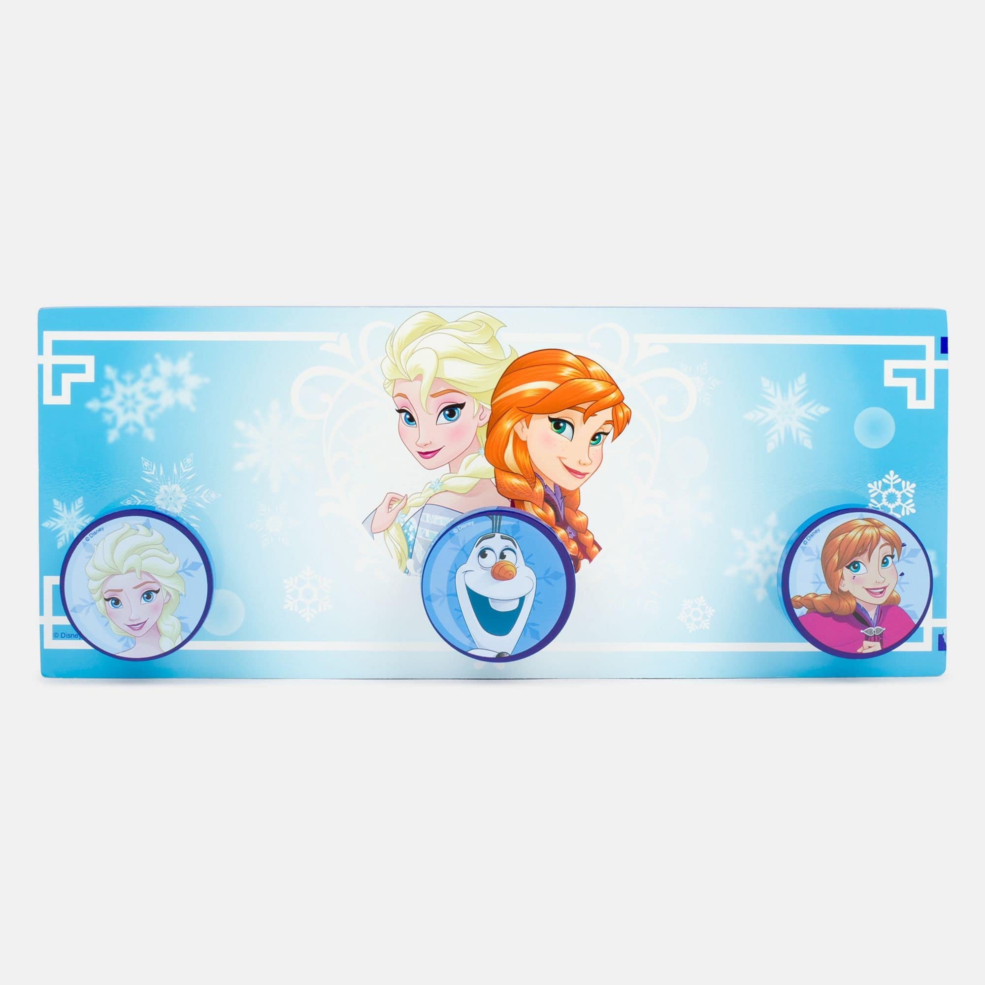 VINNS APPENDINO Appendiabiti in Legno di Elsa Frozen A 2 POMELLI in Diversi Colori 
