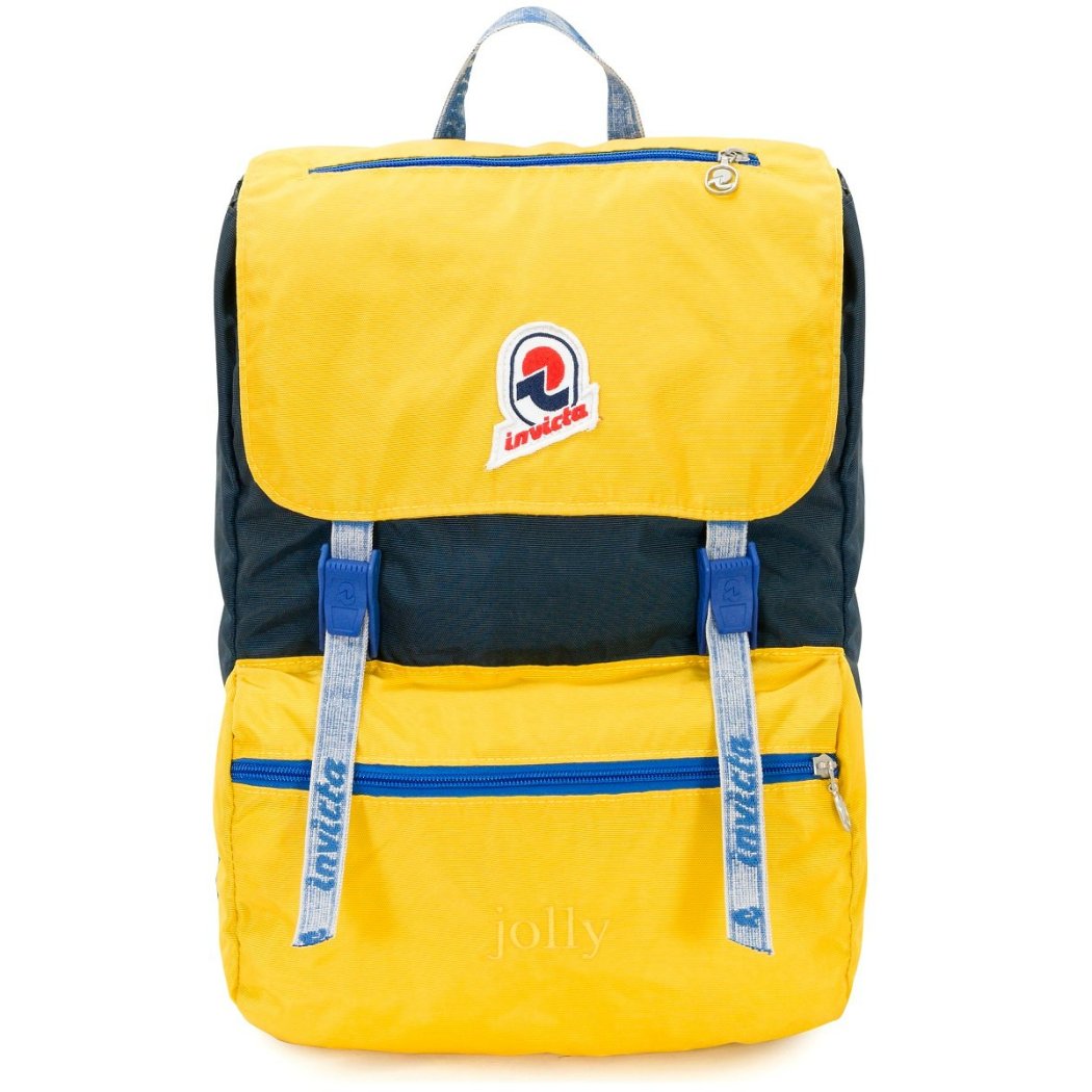 Zaino Invicta Jolly III Vintage blu e giallo MammacheShop